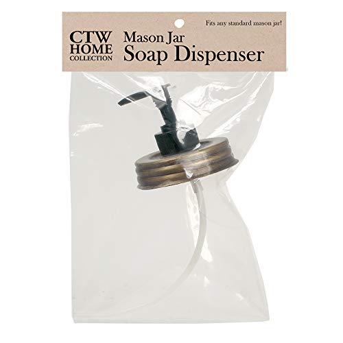 CTW Mason Jar Soap Dispenser Lid - Antique Brass