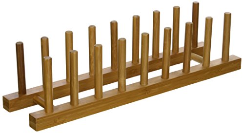 Lipper International 887 Bamboo Plate Rack/Pot Lid Holder