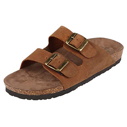Northside USA Women's Raegan Cork Sandal, Toffee, 7