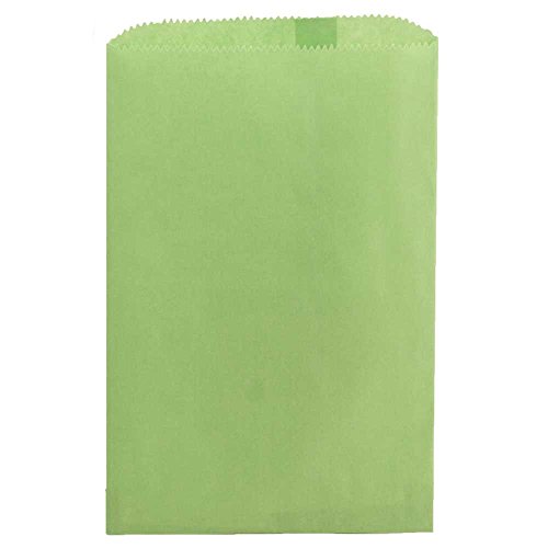 Hygloss Products Colored Paper Bags ‚Äì 100 Pinch Bottom Colorful Arts and Crafts Bags - 6 x 9 Inch, Lime Green