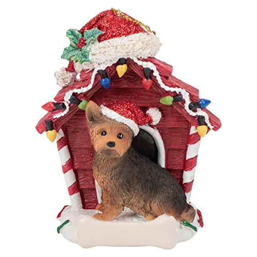 Kurt Adler Yorkshire Terrier with Dog House Ornament