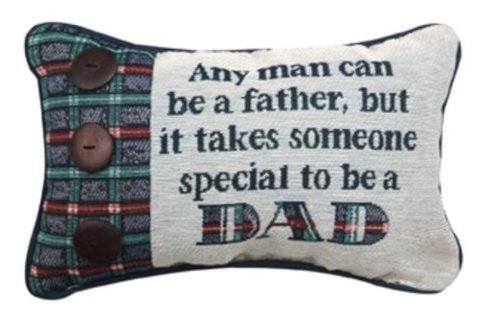 Manual 12.5 x 8.5-Inch Decorative Throw Pillow, Any Man Woven Plaid