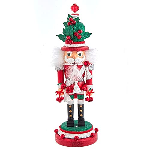 Kurt Adler Hollywood Nutcrackers Hollywood Musical Jingle Bells Nutcracker, 17-Inch, Multicolored