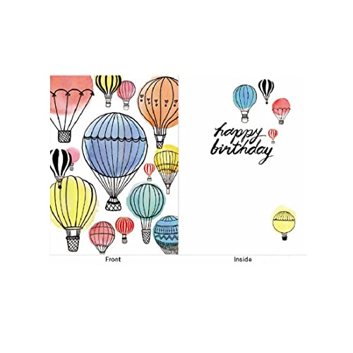 Design Design Lots Of Hot Air Balloons Birthday Card - General