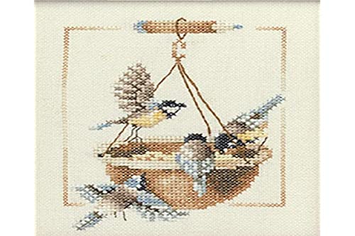 Vervaco Lanarte Marjolein Bastin Counted Cross Stitch Kit - Feeding Dish With Birds