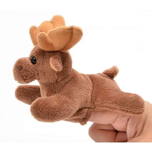 Unipak 1155MO Moose Finger Puppet, 5-inch High, Brown