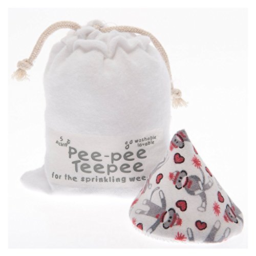 Beba Bean Pee-Pee Teepee Sock Monkey White - Laundry Bag