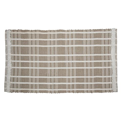 Foreside Home & Garden Taupe Polyester Rug