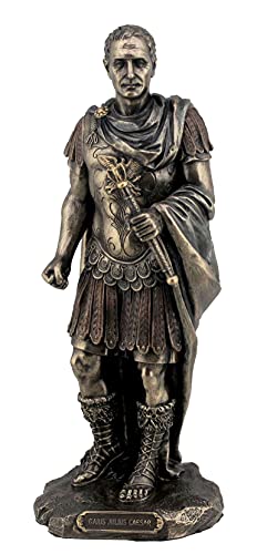 Unicorn Studio Gaius Julius Caesar in Roman Military Uniform Statue Bronze Finish