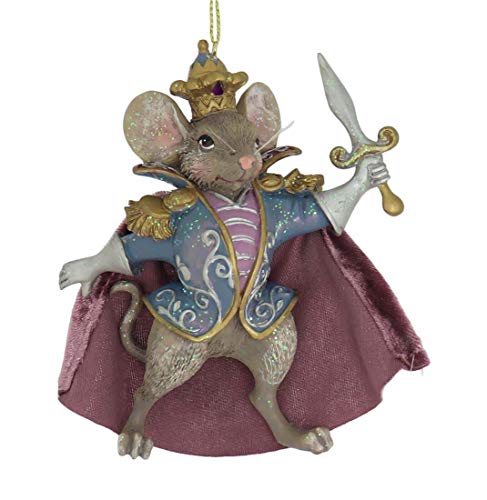Kurt Adler E0426M Nutcracker Suite Mouse King Hanging Ornament, 4.75-inch Tall