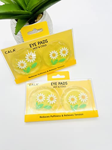 Cala Eye Pads Hot & Cold - Reduces Puffiness & Relieves Tension (yellow flower)