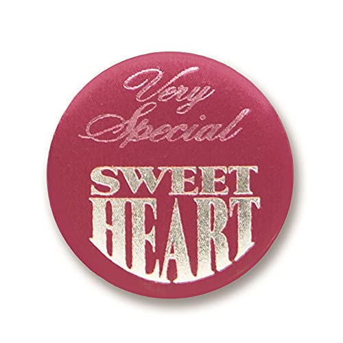 Beistle Pink"Very Special Sweetheart" Button- 1 pc.