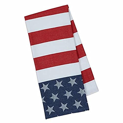 DII Design Imports DII Stars & Stripes Jacquard Dishtowel