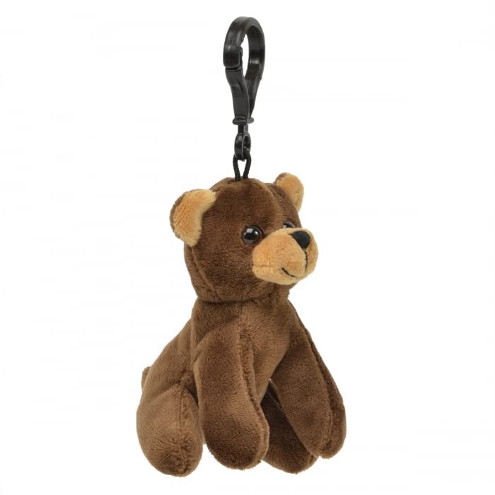 Unipak 1177BR-K Brown Bear Plush Key Holder, 3.5-inch Height