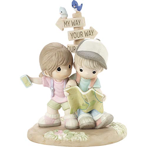 Precious Moments Couple Lost with Map Figurine, Multi