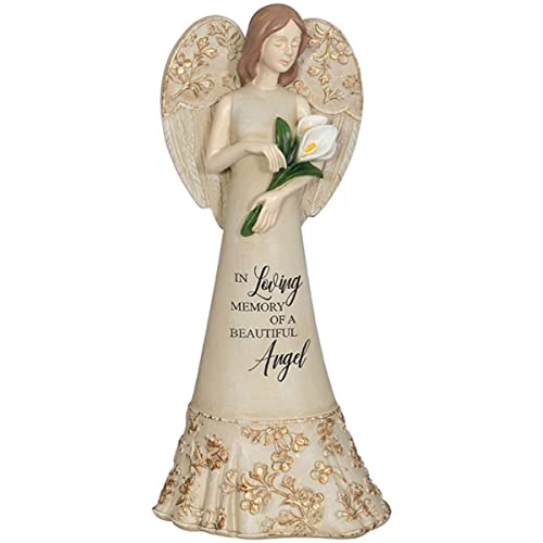 Carson Home 12578 in Loving Memory Memorial Keepsake Angel Figurine, 8-inch Height
