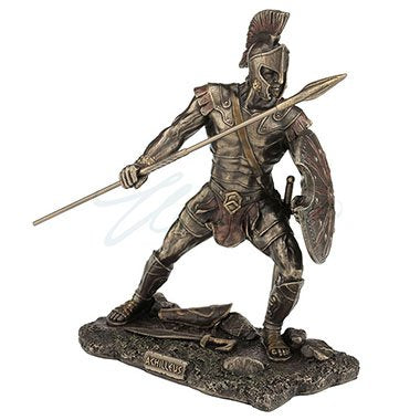 Unicorn Studios WU76933A4 Achilleus Greek Hero in The Trojan War Sculpture - Bronze