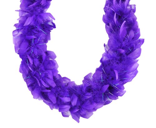 Midwest Design Touch of Nature 36702 Mini Boa, Purple with Lurex