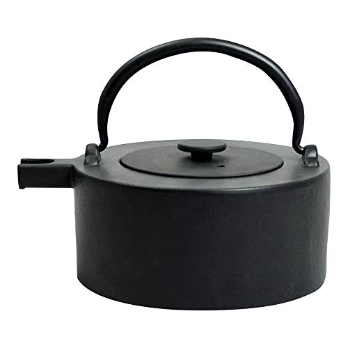 Ja by Frieling, Tawa Black Cast Iron Teapot with Stainless Steel Infuser, 17 oz.