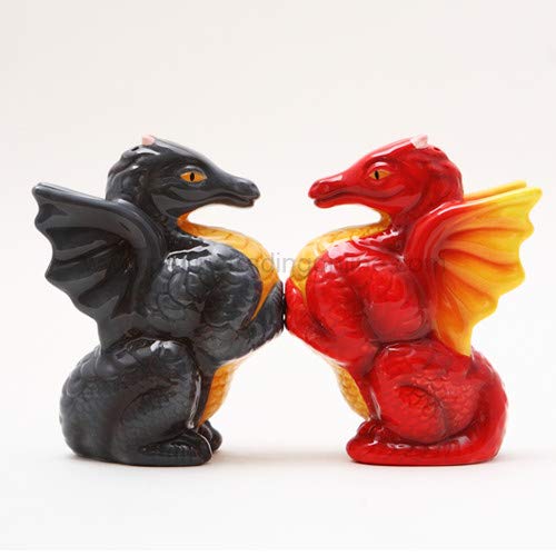 Pacific Trading Dragons Magnetic Salt & Pepper Shakers