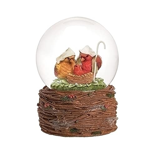 Roman 134825 Musical Cardinal Holy Family Dome, 5.5-inch Height