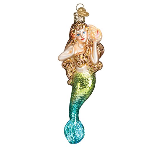 Old World Christmas Mermaid Sea and Water Animals Glass Blown Ornaments for Christmas Tree