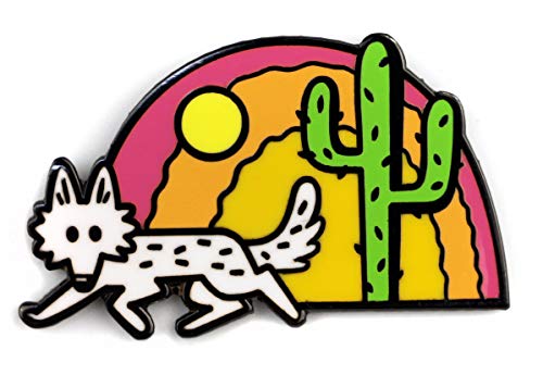 BADGE BOMB Desert Coyote Enamel Pin