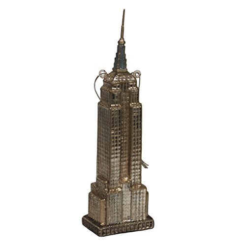Kurt Adler Noble Gems Empire State Building Ornament, 6.5-Inch