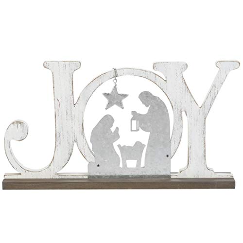 Ganz EX28236 Joy Nativity Shelfsitter, 13-inch Width