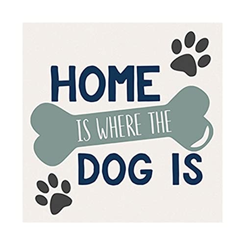 Carson SS74907 Home Dog Square House Coaster, Set of 4