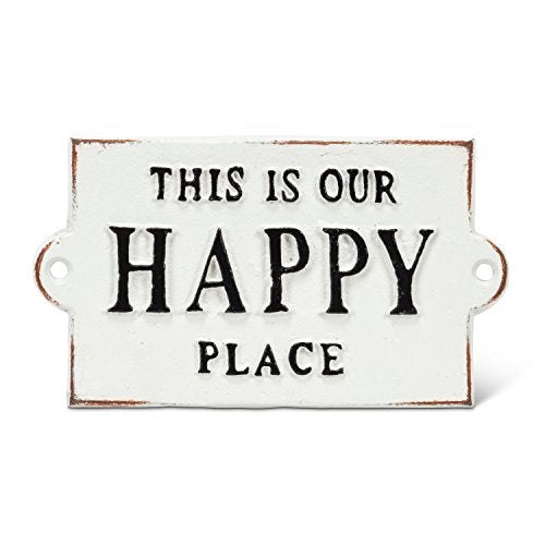 Abbott Collection  27-FORGE/103 Happy Place Sign