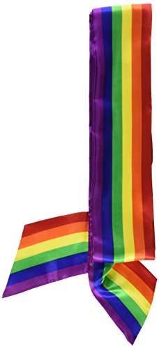 Beistle Rainbow Satin Sash Party Accessory (1 count) (1/Pkg)