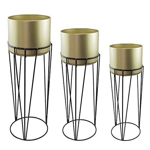 Red Carpet Studios 20175 Planters, Gold with Stands
