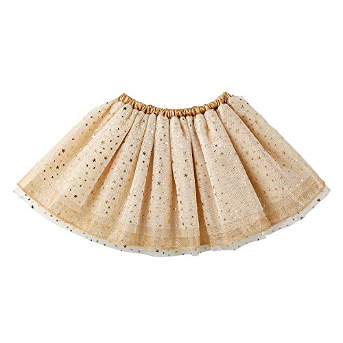 Creative Brands Stephan Baby My First Tutu Available in 5 Styles, Gold Sparkle Tulle, Fits 6-18 Months