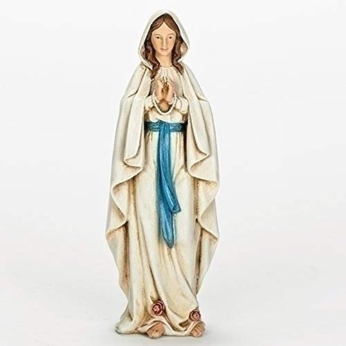 Roman Our Lady of Lourdes Saint Virgin Mary Statue Figure 6 Inch