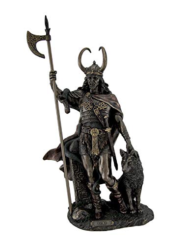 Unicorn Studio Zeckos Bronze Finish Loki Norse God Statue Sculpture