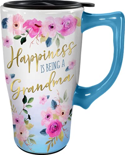 Spoontiques 12438 Being A Grandma Travel Mug, 18 Oz, Ceramic