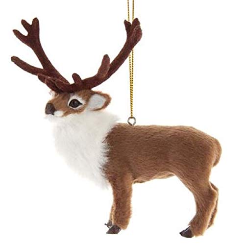 Kurt Adler Furry Reindeer Ornament