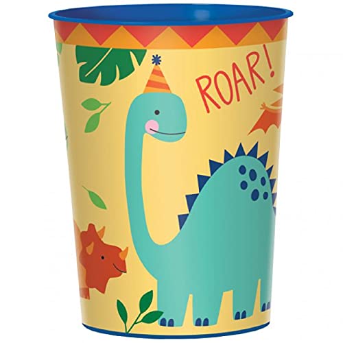 Amscan Multicolor Party Dinosaur Plastic Cups - 1pc / 16oz