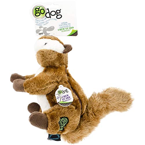 Worldwise GoDog Wildlife Chipmunk Large Toy with Chew Guard