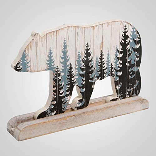 Lipco Bear D√©cor, 6.30-inch Height, Wood, Home, Home D√©cor