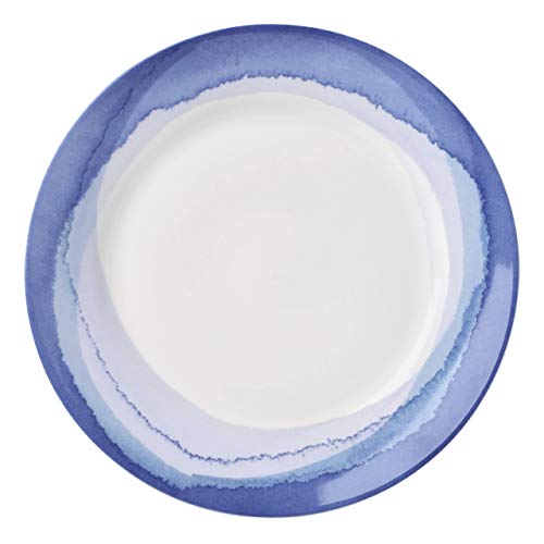 Lenox 865611 Indigo Watercolor Stripe Accent Plate