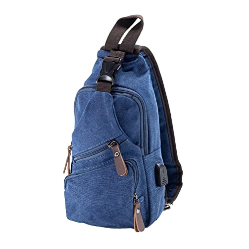 Divinity Mad Man Presto Sling Men Crossbody Bag, Blue