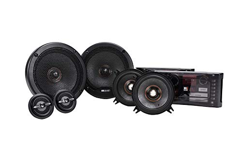 Maxxsonics MB Quart PS1-316 Premium 3-Way Component Car Speaker System (Black, Pair)  6.5 Inch Speaker System, 400 Watt Car Audio, 4 OHMS (Grills Included)