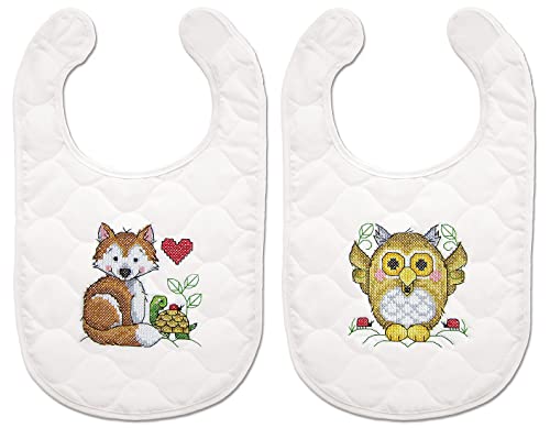 Design Works Crafts Janlynn Stamped for Cross Stitch Bib Kit, Baby&