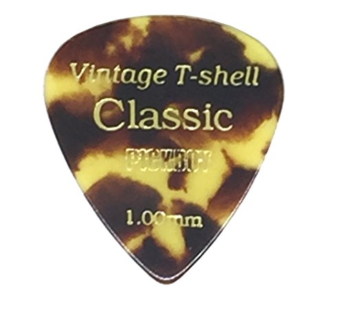 Osiamo Pickboy PB55P100 Vintage Pick, Tortoise-Shell, Cellulose, 1.00mm, 10 picks