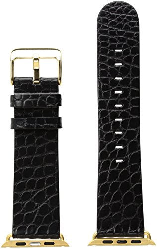 Hadley Roma AP1000RA 42Y 42mm Apple Strap Alligator MTE Leather Alligator Black Watch Strap