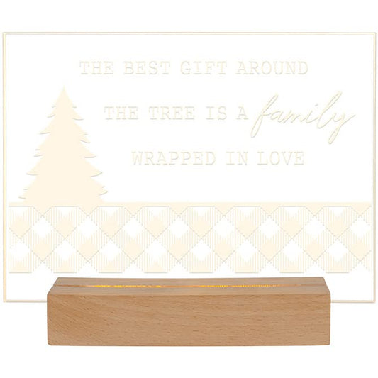 Carson Home Family Wrapped LED Sign, 7.75-inch Width