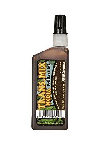 Chartpak Koh-I-Noor Translucent Mix Media Pigment-Based Drawing Ink, 0.75 Oz. Bottle, Burnt Sienna (9065F.BSI)
