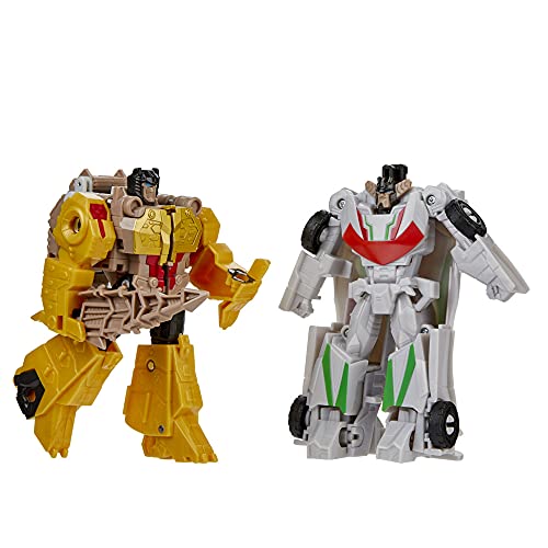 Hasbro Transformers Bumblebee Cyberverse Adventures Dinobots Unite Toys Dino Combiners Wheelgrim 2-Pack Action Figures, Ages 6 and Up, 4.5-inch